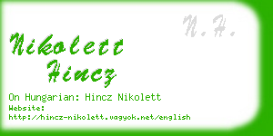 nikolett hincz business card